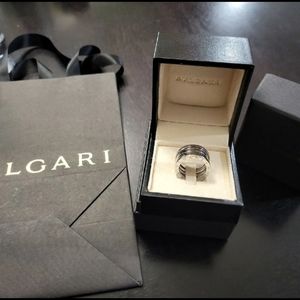 bvlgari ring stainless steel size 7